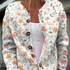 Cute and Fresh Little Flowers Print Buttoned Cardigan Sweater