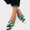 Riane™ | Green Zebra Loafers