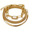 Multi-layer Snake Bone Chain Bracelet Set