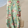 Anne | Elegant Floral Loose Fit Summer Maxi Dress