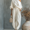 Lisa | Soft Off-Shoulder Top and Tapered Pants Set