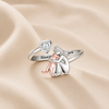 The Eternal Embrace - Adjustable Ring with Engraving