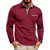 Robert - Elegant Long Sleeve Checkered Polo
