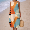 Iris | Geometric Midi Dress