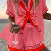 Sandra | Comfortable Printed Two Piece Shorts Summer Set