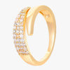 Elegant Gold Ring with Sparkling Stone