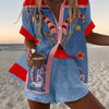 Marjorie | Comfortable Printed Two Piece Summer Shorts Set