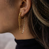 Monaco Layered Chain Hoops