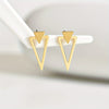 Chic Minimalist Triangle Design Earrings