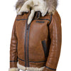 Aron™ | Bomber Jacket with Faux Fur Hood