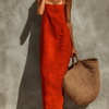 Women's Dress With Spaghetti Straps & Square Neck