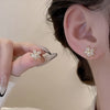 Cubic Flower Stud Earrings