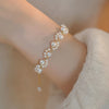 Exquisite Faux Pearl Cat Paw Bracelet