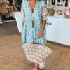 Peyton – Long Lantern Sleeve Bohemian Dress