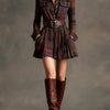 Bárbara | Short Plaid Shirt Dress