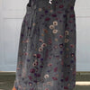 Nerys - Elegant Flower Print Pocket Skirt
