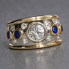 Vintage Cubic Zirconia Inlaid Ring