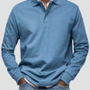 Men's Long Sleeve Polo Shirt with Cotton Blend